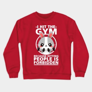 Bunny hit the gym Crewneck Sweatshirt